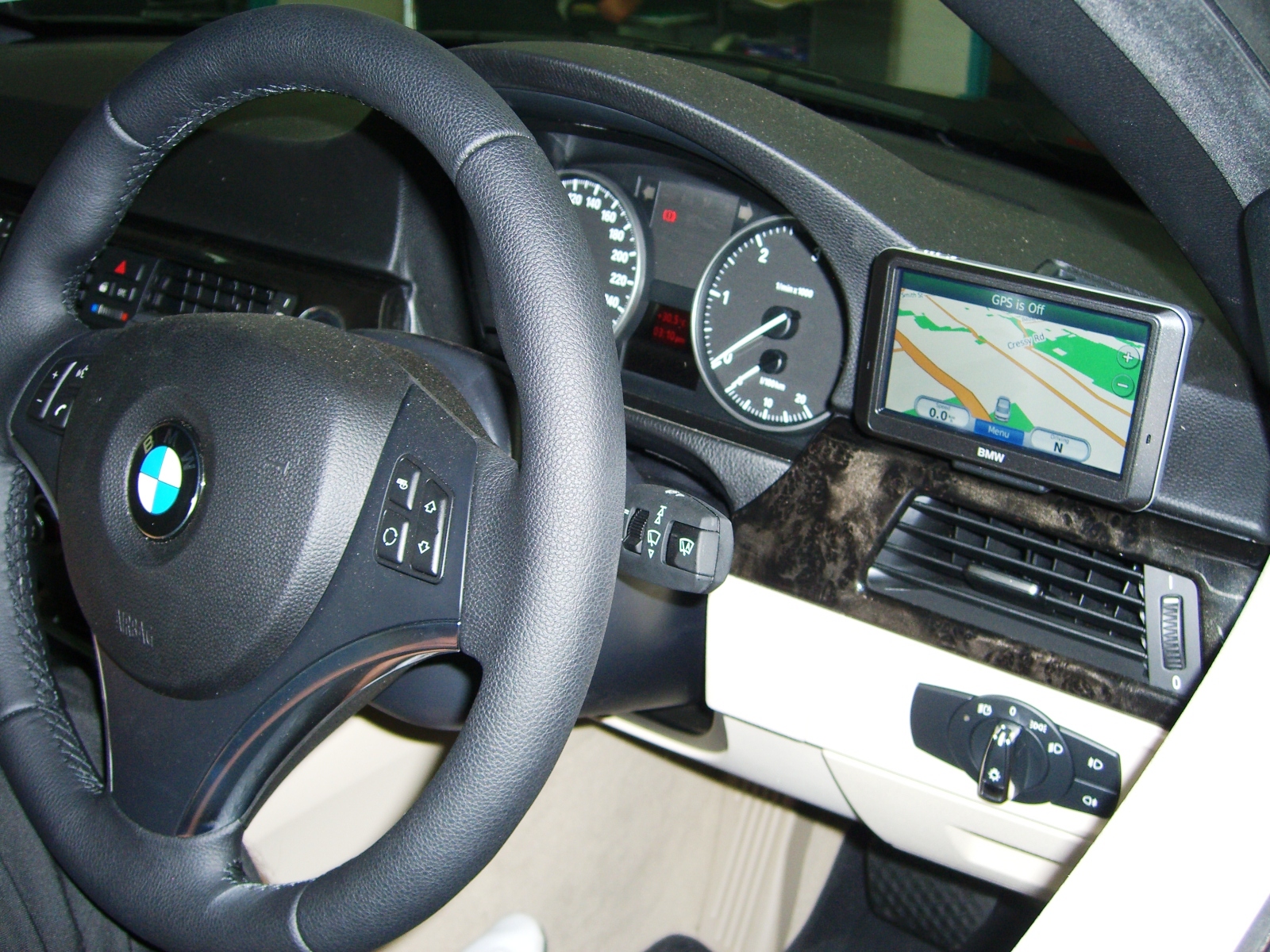 Garmin GPS Navigation custom installed into BMW 3 series