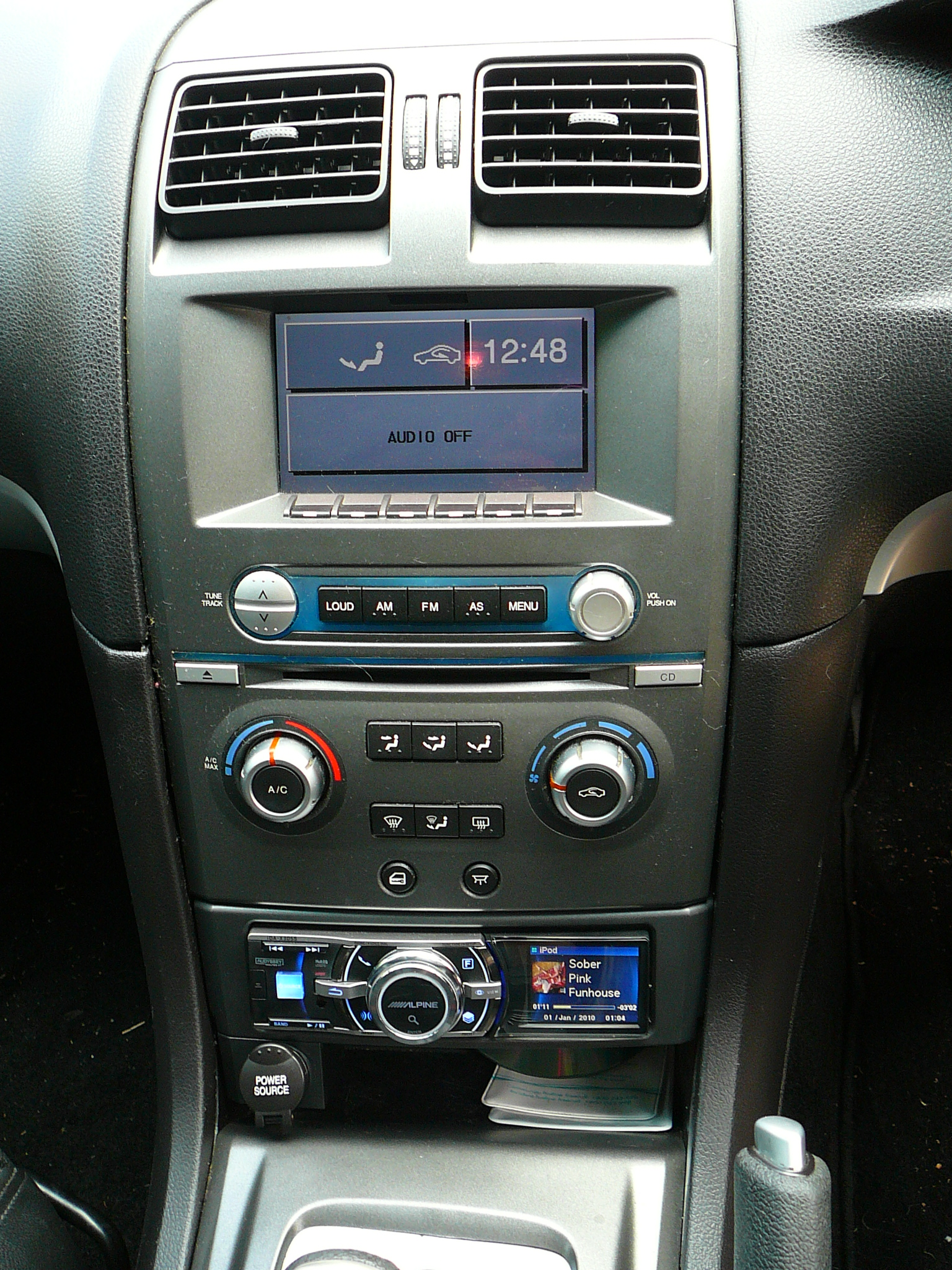 Ford BF Falcon XR6 with an Alpine IDA-X305s multi media receiver installed