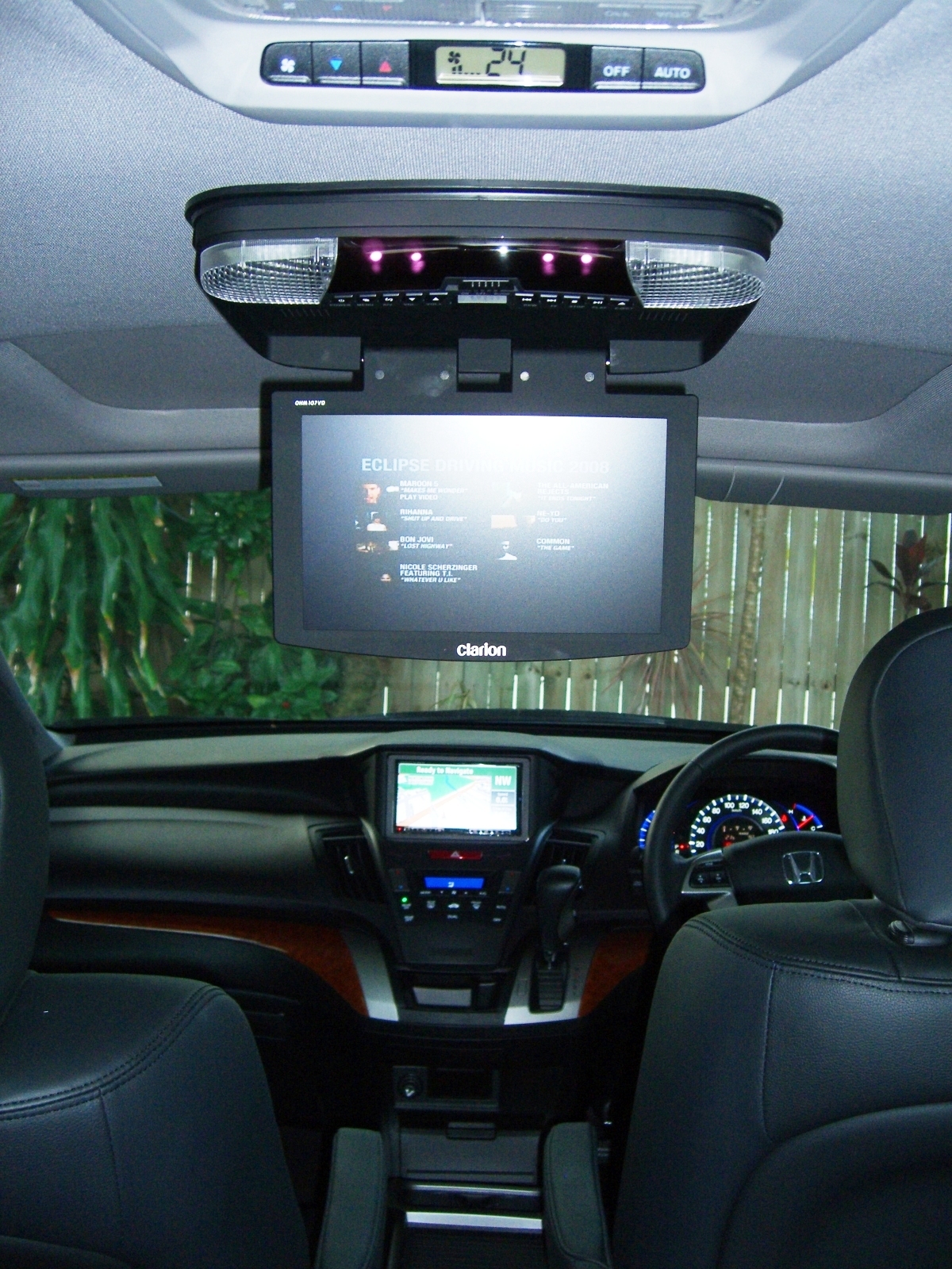 Honda Odyssey 2010 In dash GPS Navigation DVD Roof screen