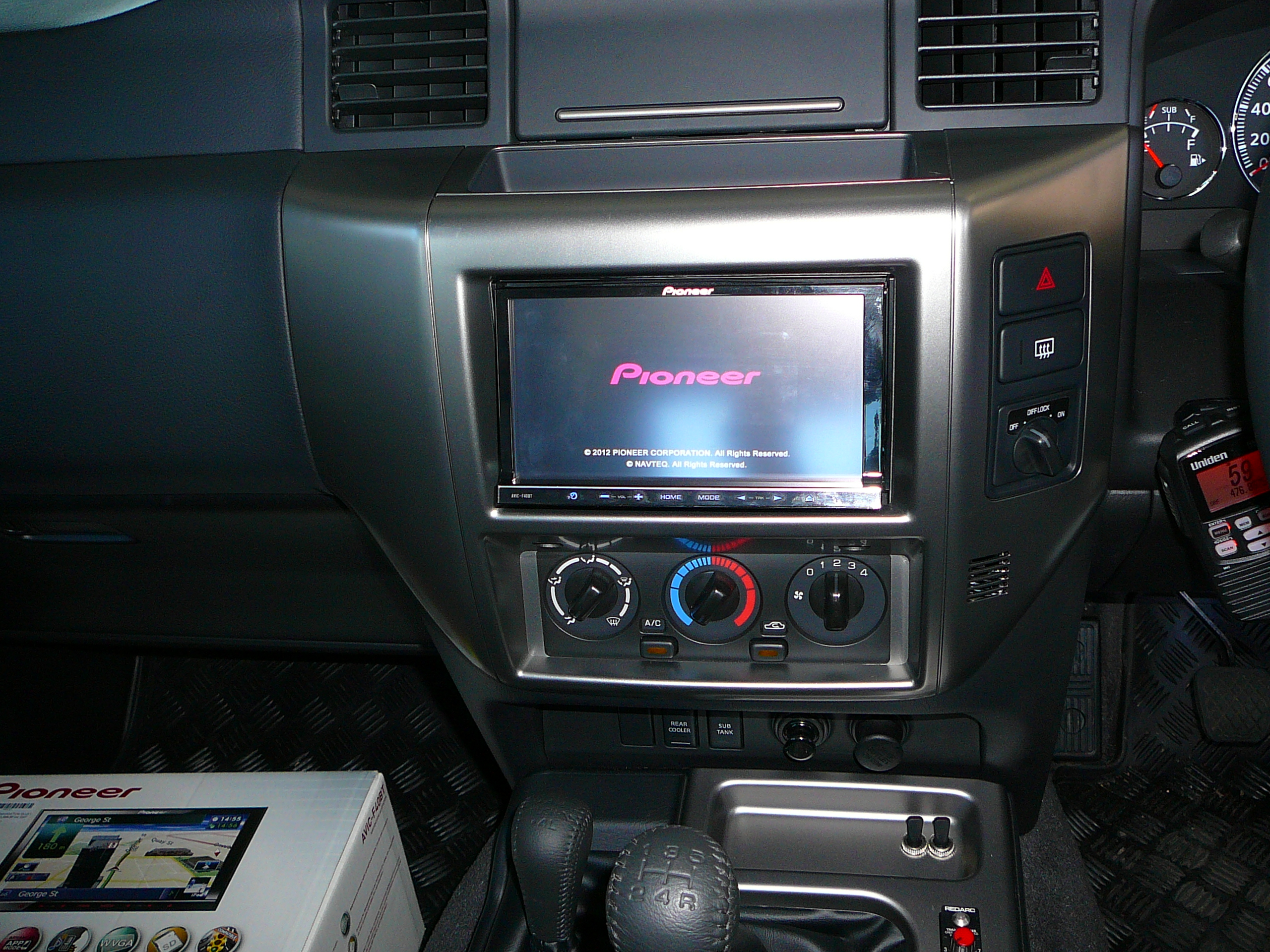 Nissan Patrol, Pioneer Audio Visual Unit Installation