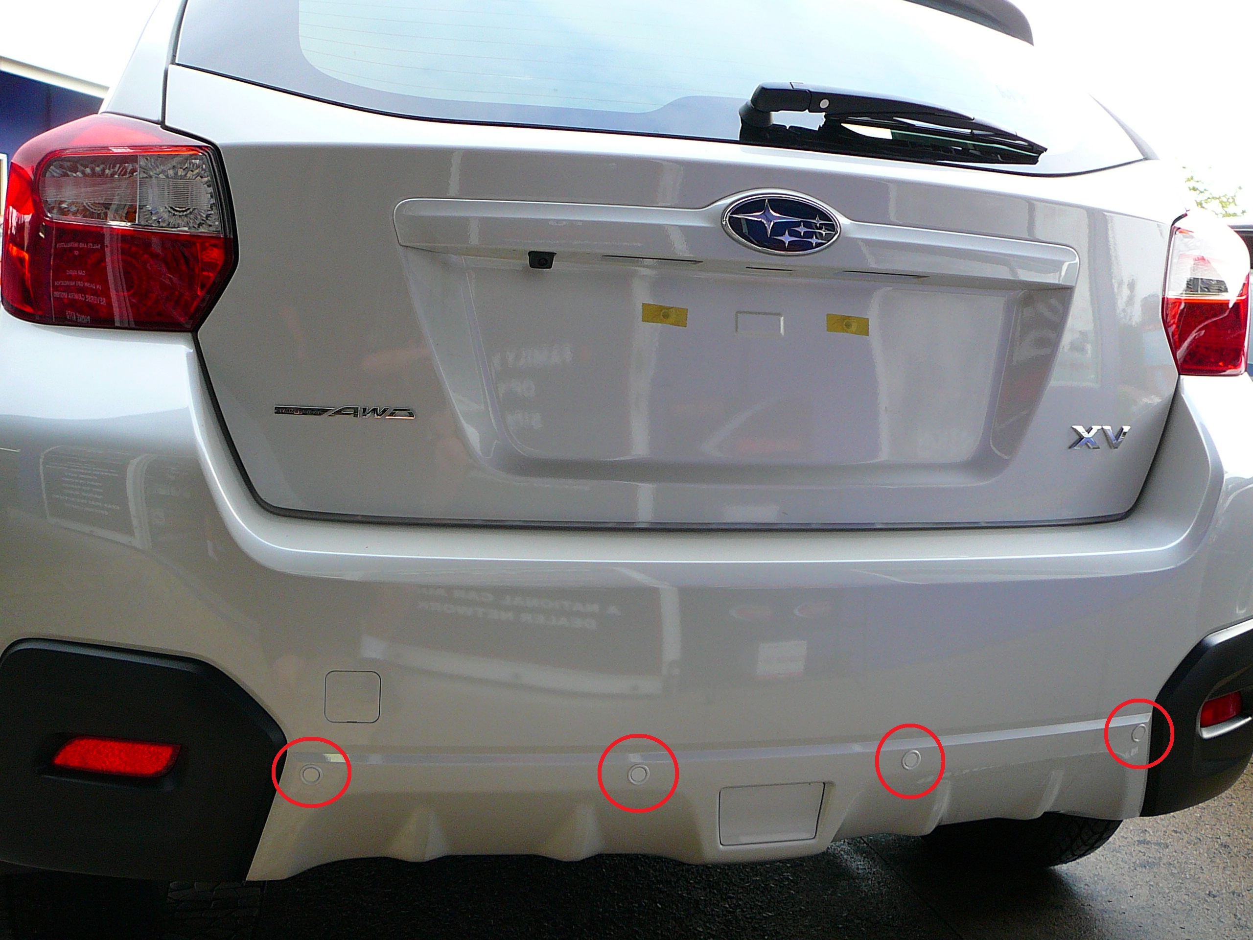 Subaru XV 2013, Reverse Sensor Installation