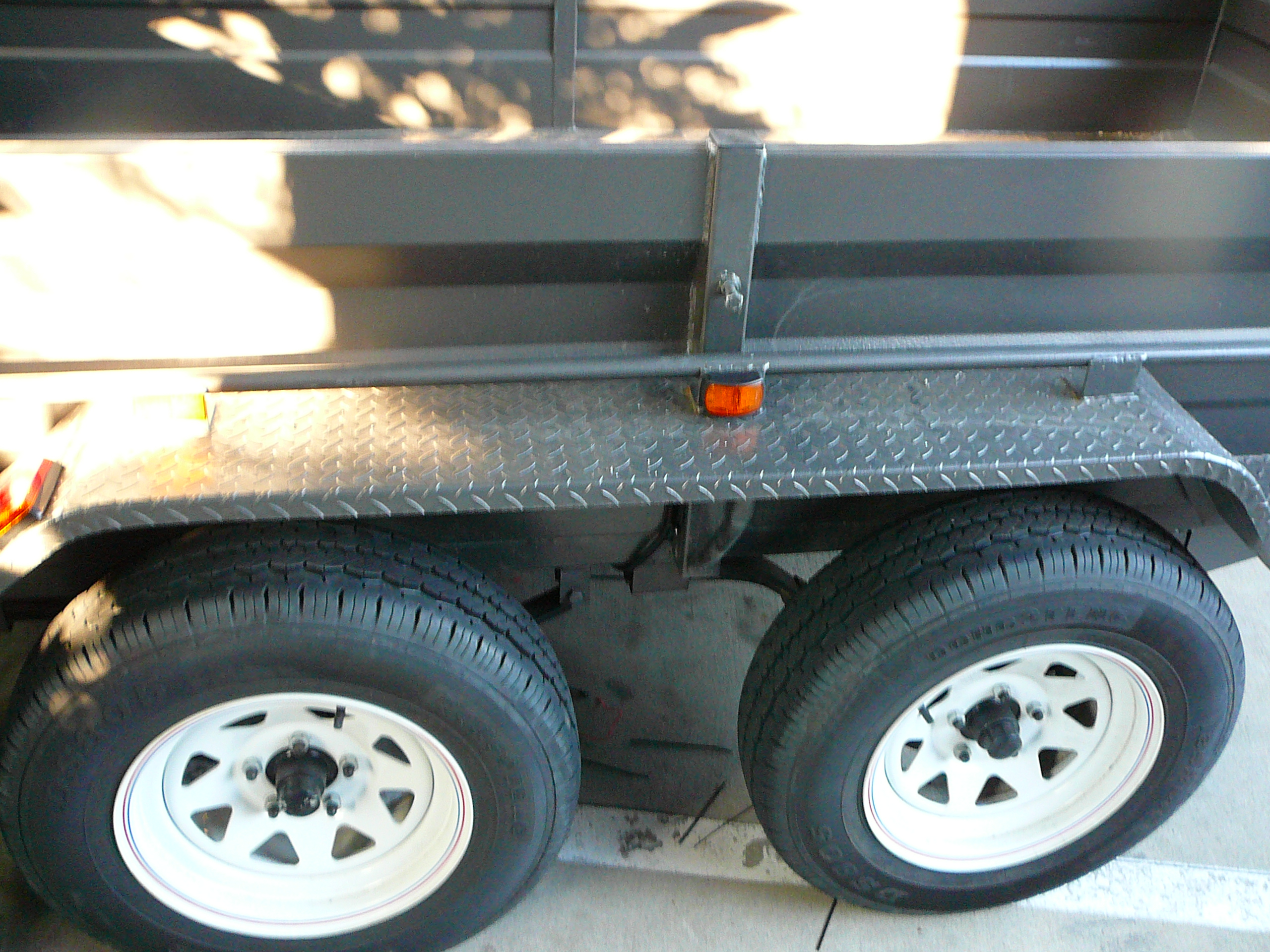 Trailer with Extra LED Lights Installed, Indicators and Guard Mounted Brake and Indicator
