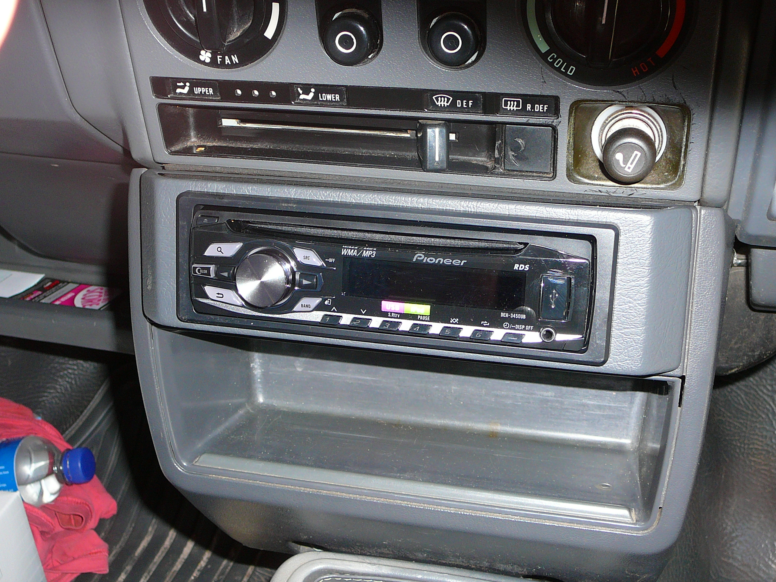 Subaru Brumby, Pioneer CD Radio Headunit and dash kit installation