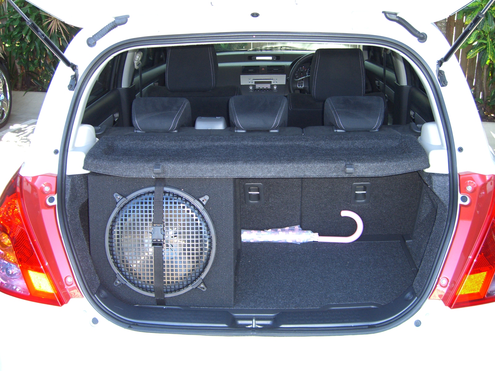 Suzuki Swft 2010 12inch subwoofer amplifier install