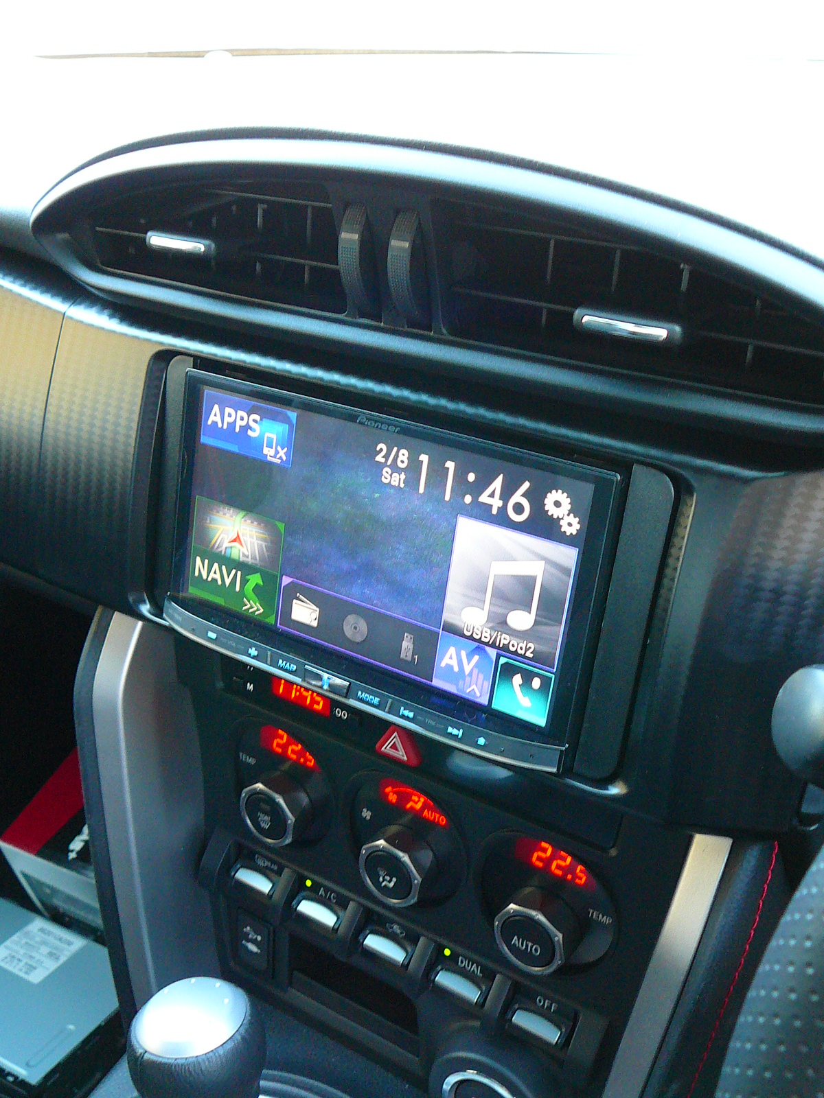 Subaru BRZ 2014, Pioneer Avic-F60DAB In dash GPS Navigation System with Reverse Camera