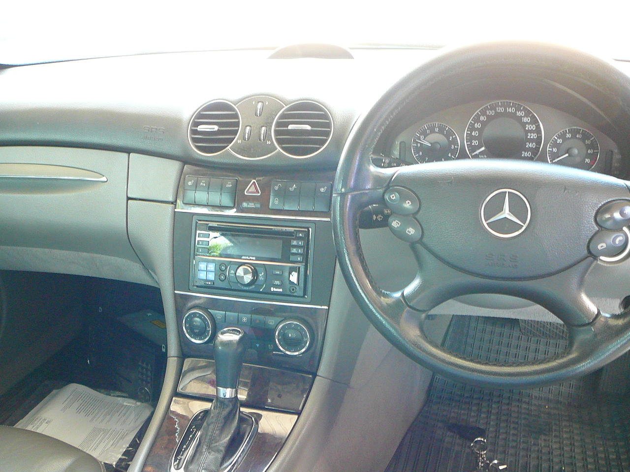 Mercedes Benz CLK280, Alpine CDE-W235EBT & Dash Fascia Installation