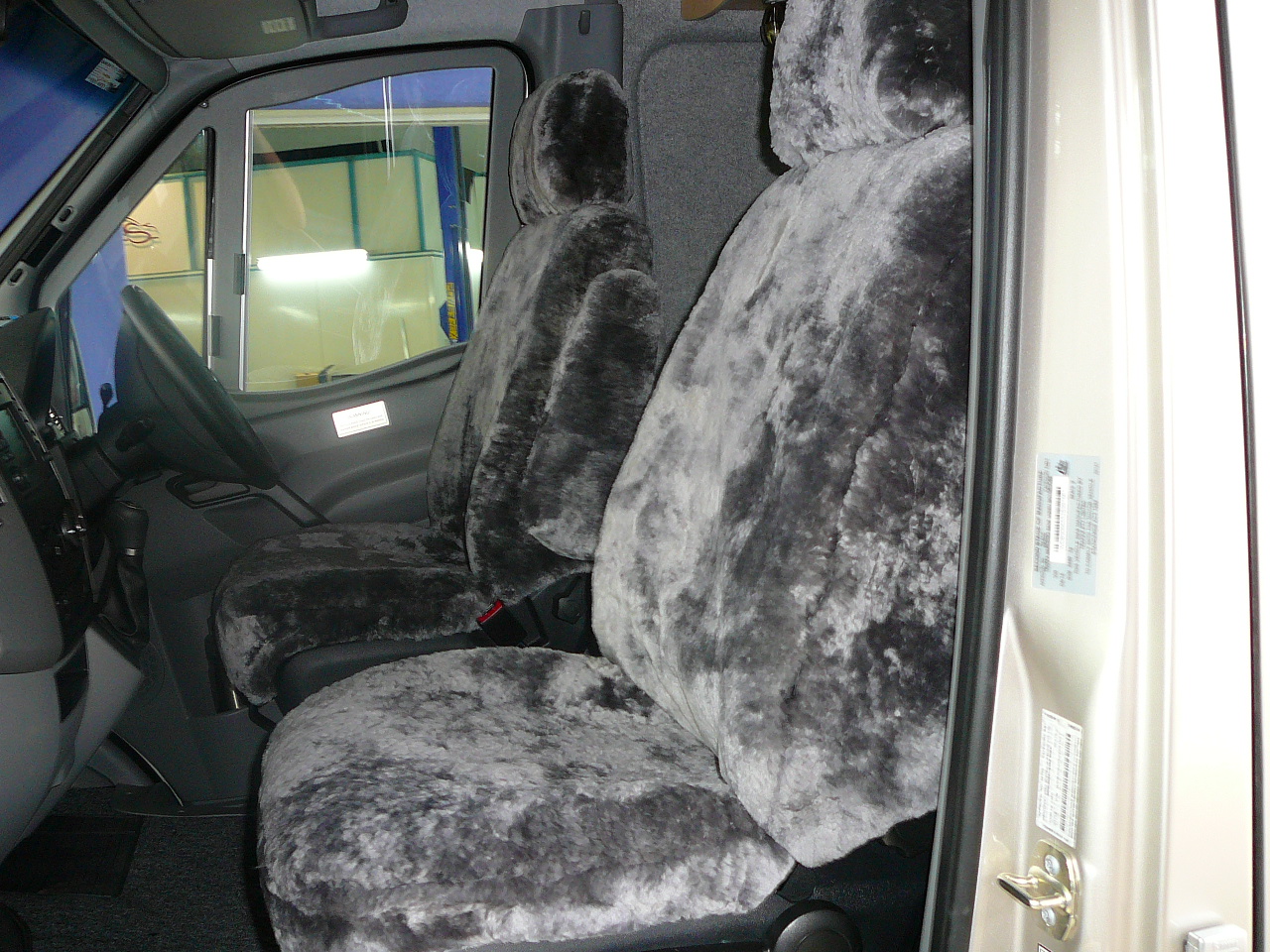 Mercedes Benz 2015 Trakka, Custom Made Sheepskin Seat Covers