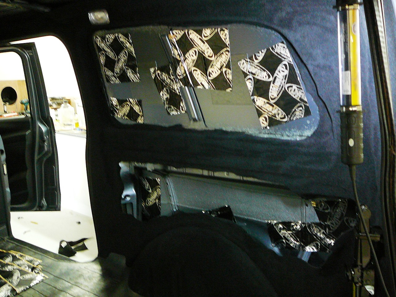 Mercedes Benz Vito 2015, Custom Sub Box, Rear Side Walls and Roof Panels with Dynamat Sound Proofing