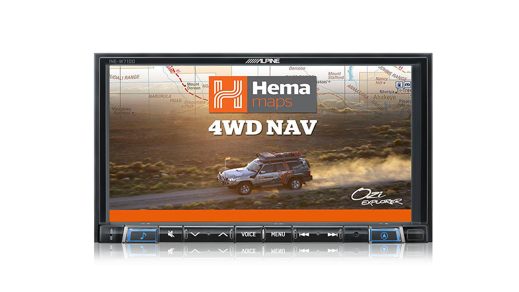 Introducing the NEW Alpine INE-W710D with built in HEMA Maps!