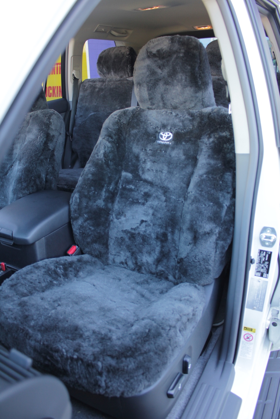 Toyota Prado 2010 custom made Sheepskins seat covers fornt & rear