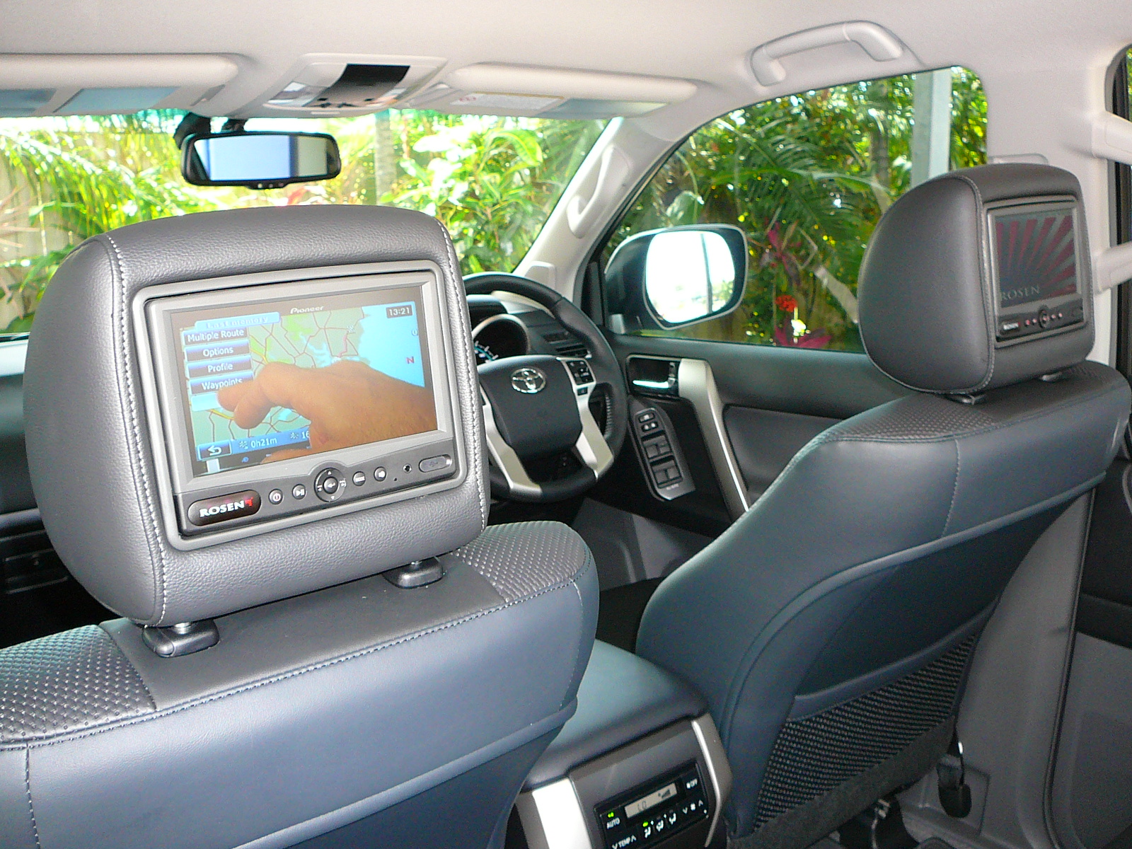 Toyota Prado 2012 Rosen Rear Seat Entertainment Headrest Screens